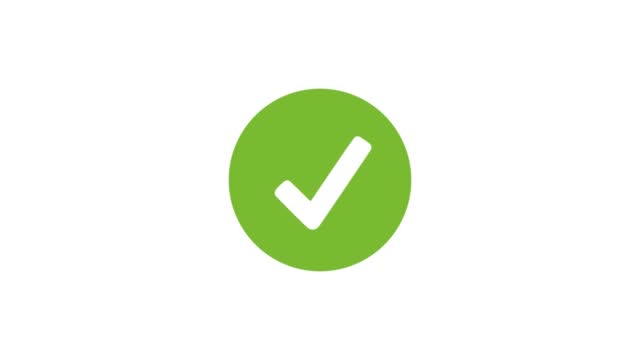 Loading Circle, green success loading, counting 0 to 100 percentage, uploading, right mark, complete, download progress, flat design