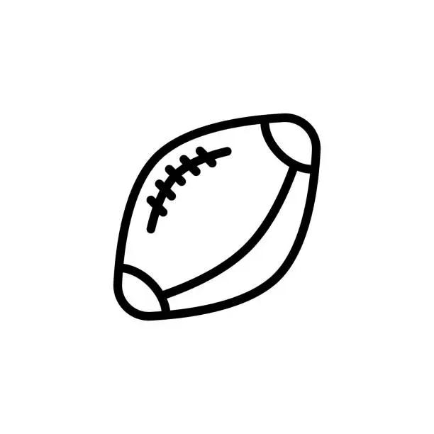 Vector illustration of Baseball Editable Stroke Line Icon
