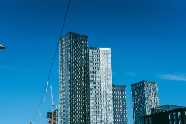 istock Manchester City Centre Building Work Deansate Square Towers Apartment Blocks 2022 1414622984