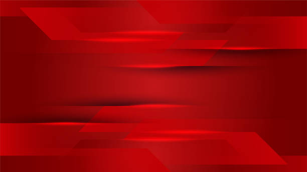 ilustrações de stock, clip art, desenhos animados e ícones de dark red abstract background geometry shine and layer element vector for presentation design. suit for business, corporate, institution, party, festive, seminar, and talks. - fundo vermelho