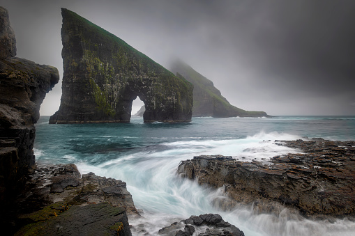 panorama of dramatic landscape in Ireland
