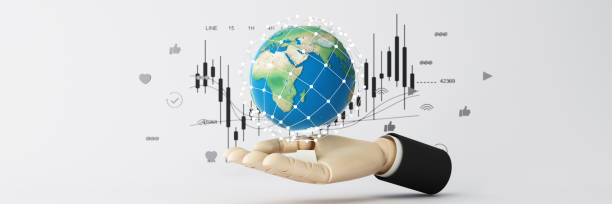 istock Businessman using mobile smart phone. Business global internet connection application technology and digital marketing, Financial and banking, Digital link tech, big data. cartoon model -3d rendering 1414650642