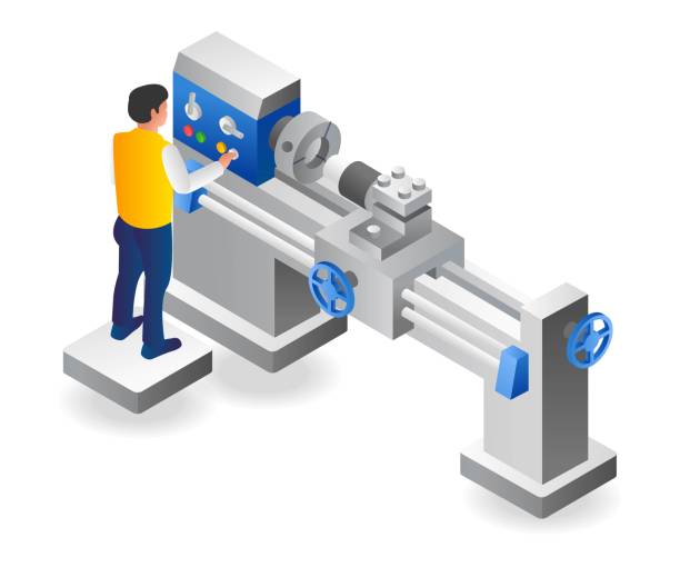 Ilustración de El Operador Masculino Está Ejecutando Un Torno Cnc y más Vectores Libres de Derechos de Máquina CNC - Máquina CNC, Torno, Acero - iStock Ilustración de El Operador Masculino Está Ejecutando Un Torno Cnc y más Vectores Libres de Derechos de Máquina CNC - Máquina CNC, Torno, Acero - iStock