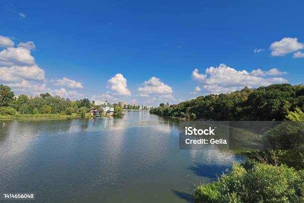 View Of Southern Bug River And A Church Of Blessed Xenia Of St Petersburg In Vinnytsia Ukraine Stock Photo - Download Image Now