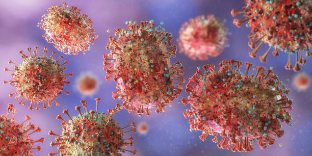 Langya henipavirus,layv virus stock photo
