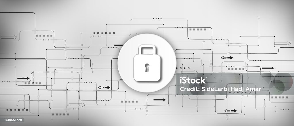 Protection Program Code Background Concept Stock Illustration ...