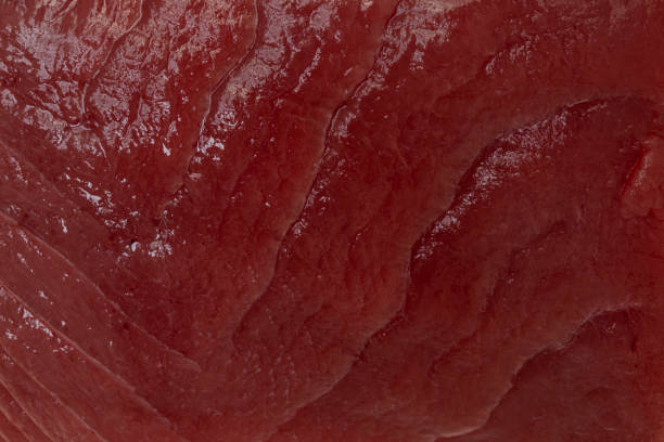 istock Raw tuna meat closeup macro 1414666941