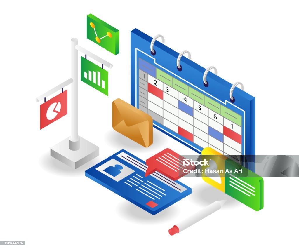 Personal Id Data Calendar Stock Illustration - Download Image Now - ATM ...