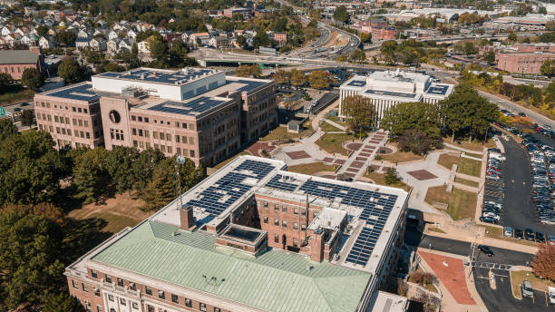 istock Administative District on Capitol Hill with Providence streets view from above. 1414668255