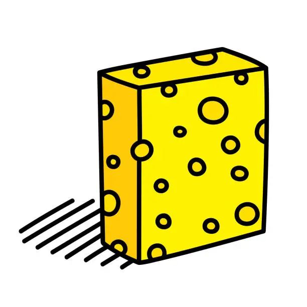 Vector illustration of Sponge Doodle 6