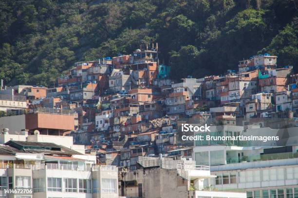 Cantagalo Hill In Rio De Janeiro Brazil Stock Photo - Download Image Now - Aerial View, Architecture, Beauty
