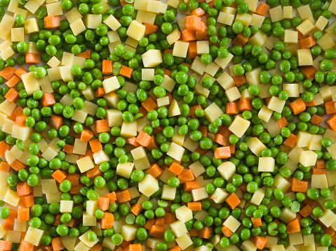 Close view of mixed vegetables