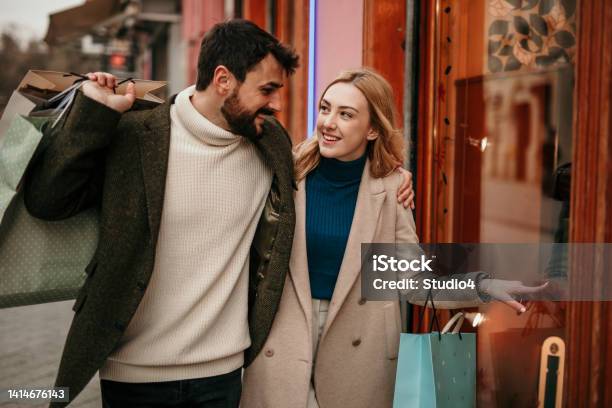 Just Regular Autumn City Walk Stock Photo - Download Image Now - 25-29 Years, 30-34 Years, Adult