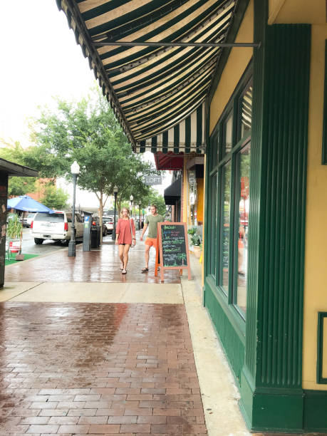 istock Walking in the Rain in Savannah, Georgia 1414696635