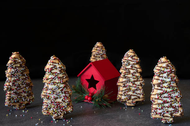 istock Christmas Tree Cookies Standing like Forest 1414696825
