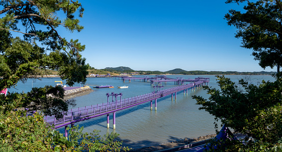 Purple Bridge on Purple Island, Anjwa-do, Sinan-gun.