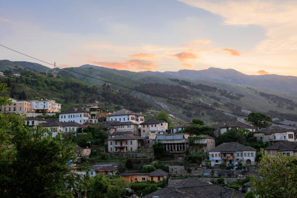 istock Gjirokaster skyline, Albanian old town 1414711077
