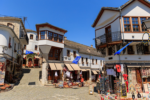 Braga, Portugal - Nov 4, 2023: Street views in Braga , a historic city in northern Portugal, known for its rich cultural and religious heritage.