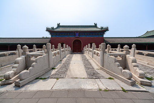 Summer landscape of Temple of Heaven park in China