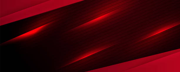 ilustrações de stock, clip art, desenhos animados e ícones de abstract dark black and red technology geometric background. modern futuristic background . can be use for landing page, book covers, brochures, flyers, magazines, any brandings, banners, headers, presentations, and wallpaper backgrounds - red backgrounds shadow pattern