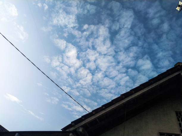 clear blue sky in the morning