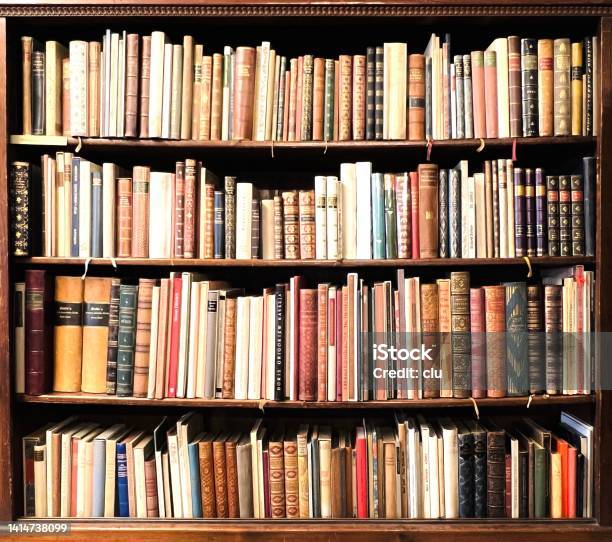 Book Shelves Stock Photo - Download Image Now - Bookshelf, Library, 2020 - 2029