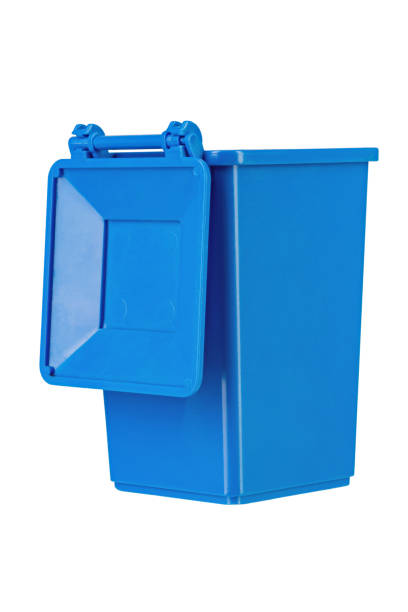 istock A new unbox blue large plastic bin  isolated on white background. Garbage container with a lid. Concept of cleaning, waste separation, and public hygiene 1414757464