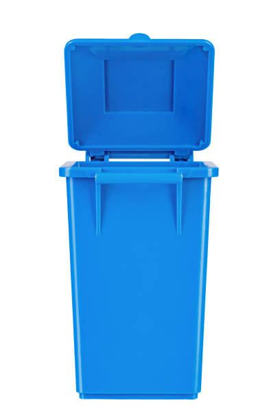 istock A new unbox blue large plastic bin  isolated on white background. Garbage container with a lid. Concept of cleaning, waste separation, and public hygiene 1414757469