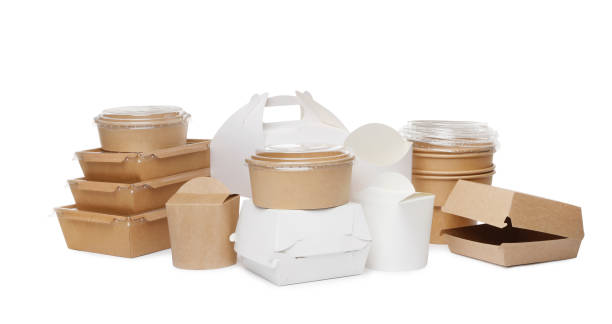 istock Set of different containers for food on white background 1414762637