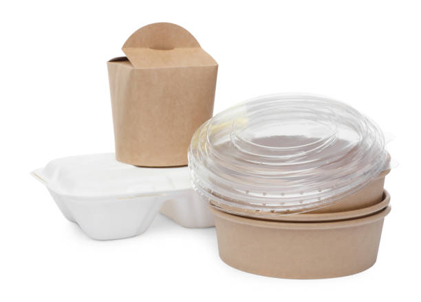 istock Set of different containers for food on white background 1414762654