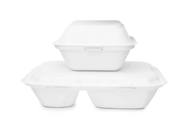 istock Two containers for food on white background 1414762848