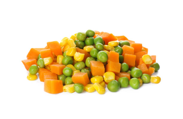 istock Mix of fresh vegetables on white background 1414763621