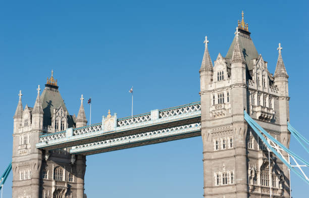 istock Tower Bridge against the blue sky in London 1414767497