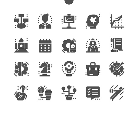 Project Picktogram New Business Diagram And Graphs Work Processes Strategy Development ...
