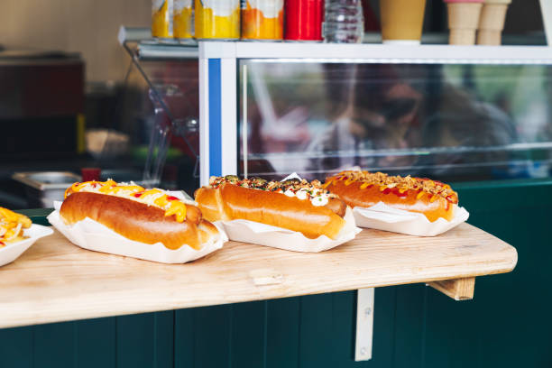 Hot dogs stand