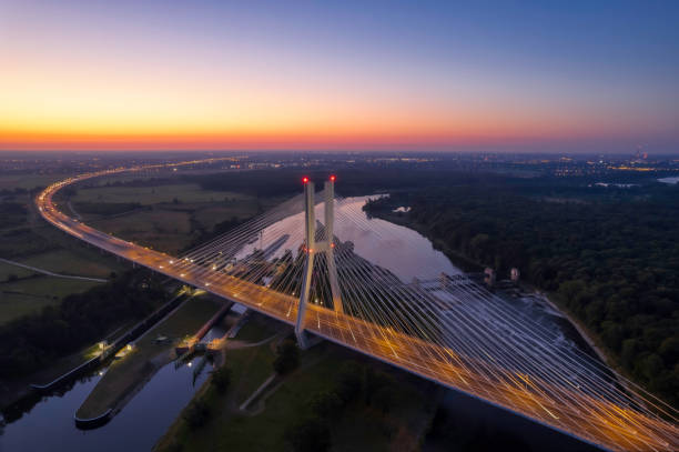 istock highway with the bridge at dawn (aerial) 1414774079