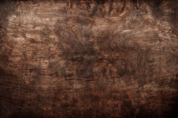 istock Dark brown wooden texture. Abstract grunge background, empty template 1414774114