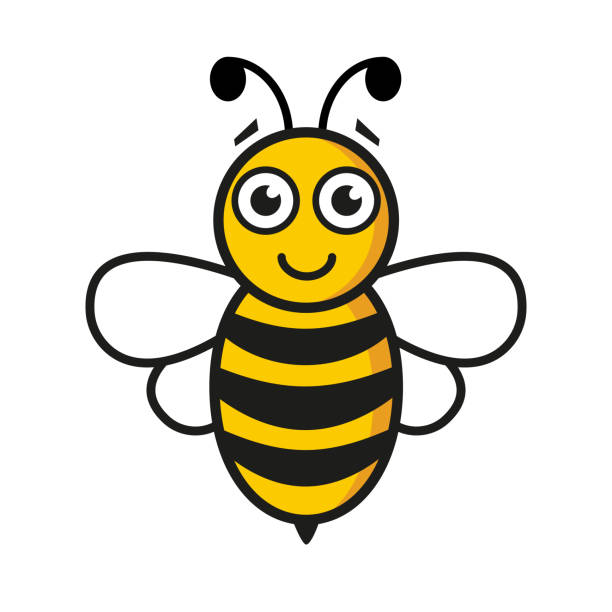 ミツバチのキャラクター。 - worker bees点のイラスト素材／クリップアート素材／マンガ素材／アイコン素材