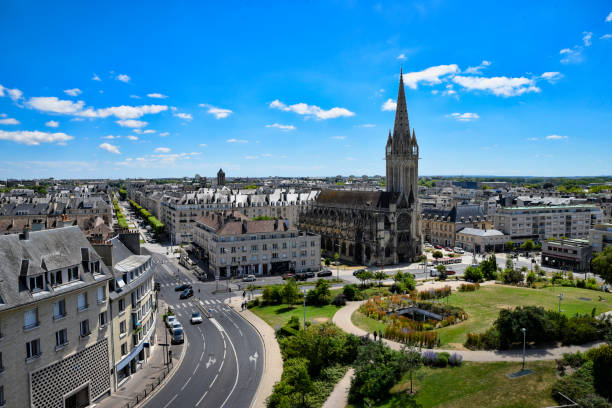 istock Caen town center with Saint Peter's Cathedral, Normandy 1414778138