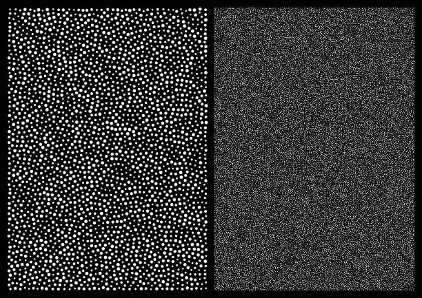 Vector illustration of Random halftone dots pattern background, a4 size. A4 format. Dots texture. Vector illustration