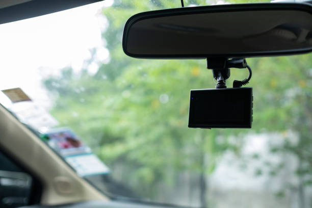 istock Car video recorder, cctv, safety first 1414780520