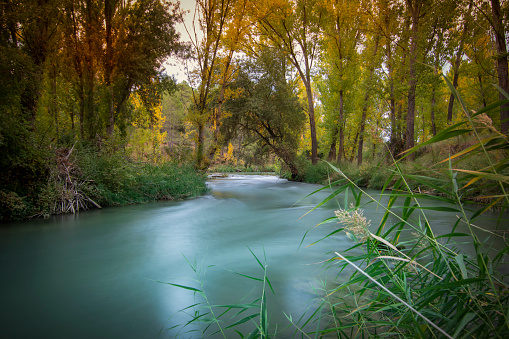 Blue Rushing river shot in Eastern Oregon