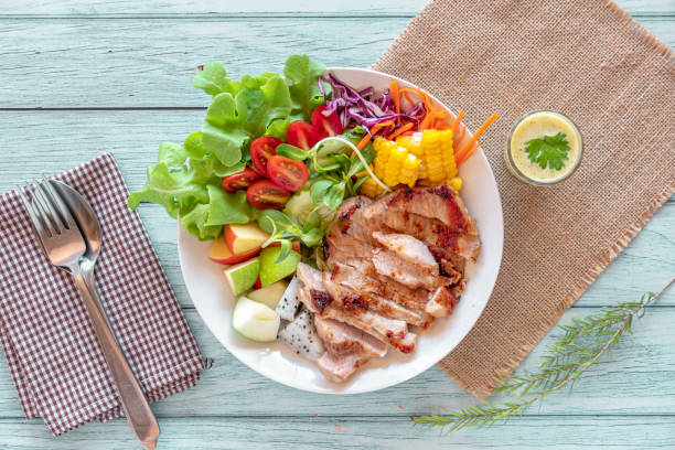 Grilled Pork Neck Salad.