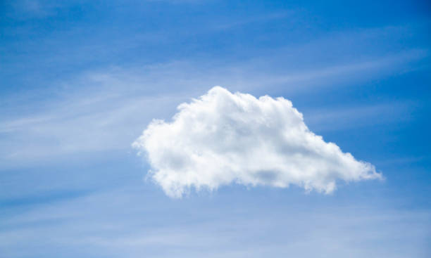 istock Summer sky. Cumulus clouds on a blue background. Partly cloudy. 1414794467