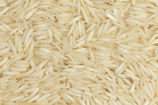Long grain rice. stock photo