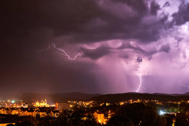 istock Storm Clouds and Lightning Bolts 1414799623