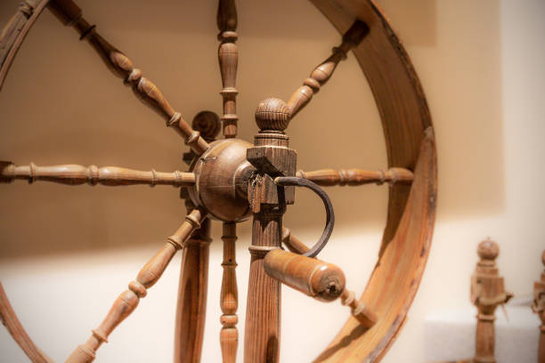 istock Old mother distaff, traditional spinning tool 1414799642