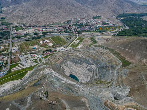 The mining pit played a very important role in early stage of Chinese economic development.