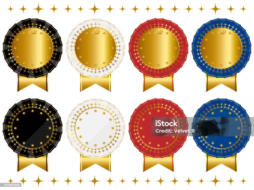 Emblem Set Luxury Emblem Set Stock Illustration - Download Image Now - Award ...