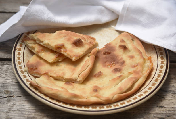 Focaccia de Recco - foto de stock